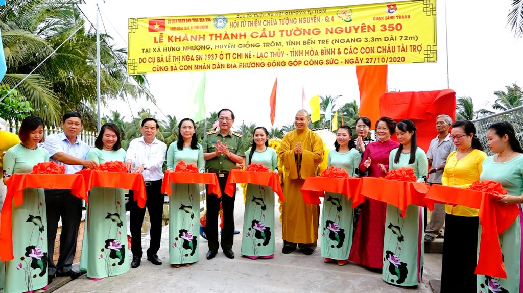Bến Tre: Hội từ thiện Tường Nguyên khánh thành cầu giao thông trên 3 tỷ đồng