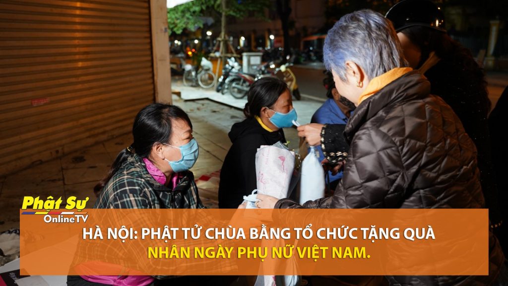[Video] Hà Nội: Phật tử chùa Bằng tổ chức tặng quà nhân ngày Phụ Nữ Việt Nam