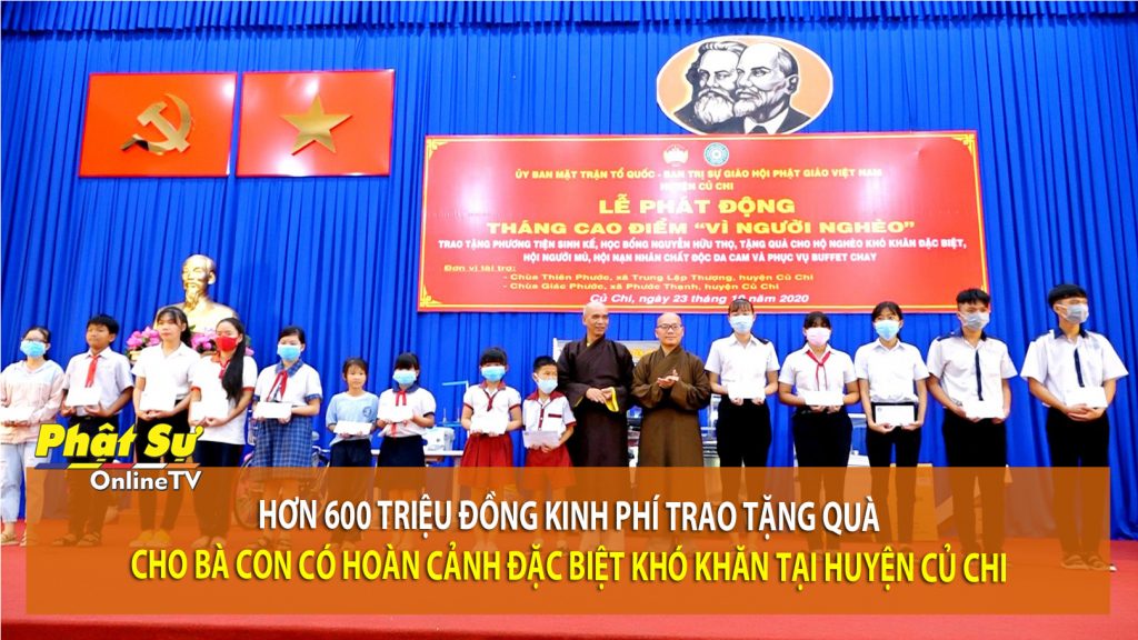 [Video] TP. HCM: Hơn 600 triệu đồng kinh phí trao tặng quà cho bà con có hoàn cảnh đặc biệt khó khăn tại huyện Củ Chi