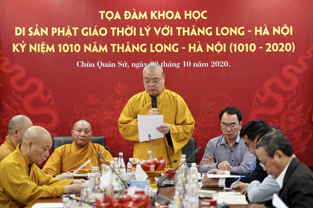 Hà Nội: Tọa đàm khoa học "Di sản Phật giáo thời Lý với Thăng Long - Hà Nội, kỷ niệm 1010 năm Thăng Long - Hà Nội (1010-2020)"