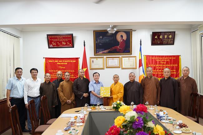 BTS Phật giáo Hà Nội tiếp đón phái đoàn Ban tôn giáo và Phật giáo tỉnh Quảng Ngãi