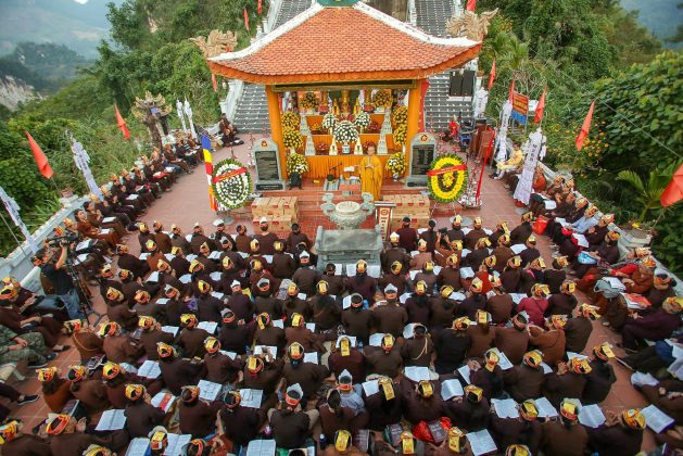 Hà Giang: Chùa Tân Hải - Hà Nội cầu siêu cho hương linh các anh hùng liệt sỹ