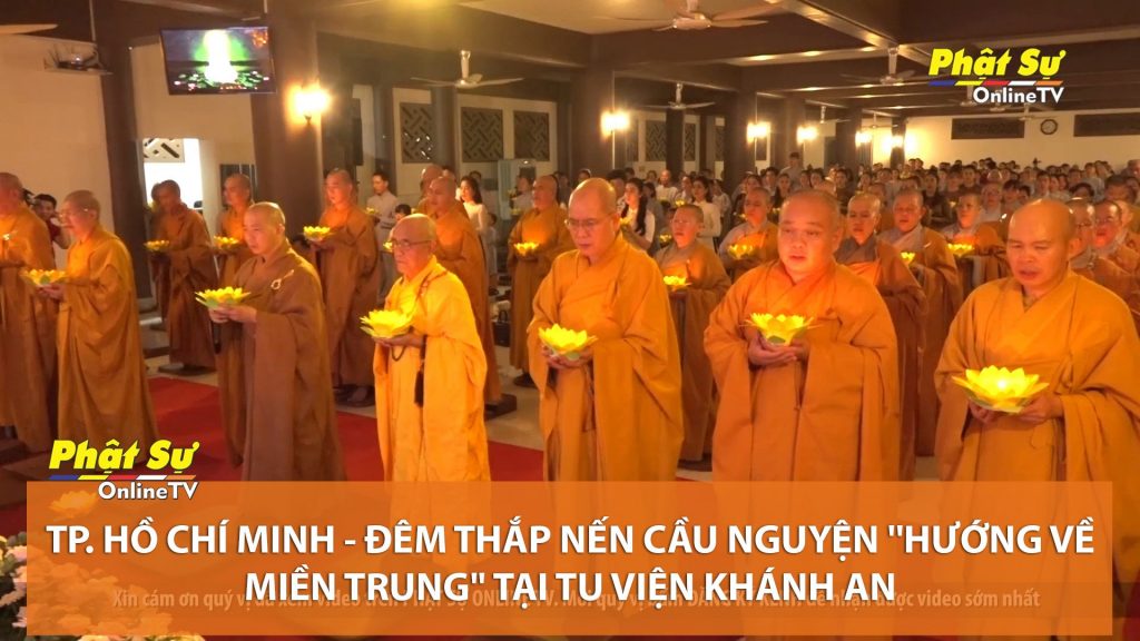 [Video] TP.HCM: Đêm thắp nến cầu nguyện “Hướng về miền Trung” tại Tu viện Khánh An