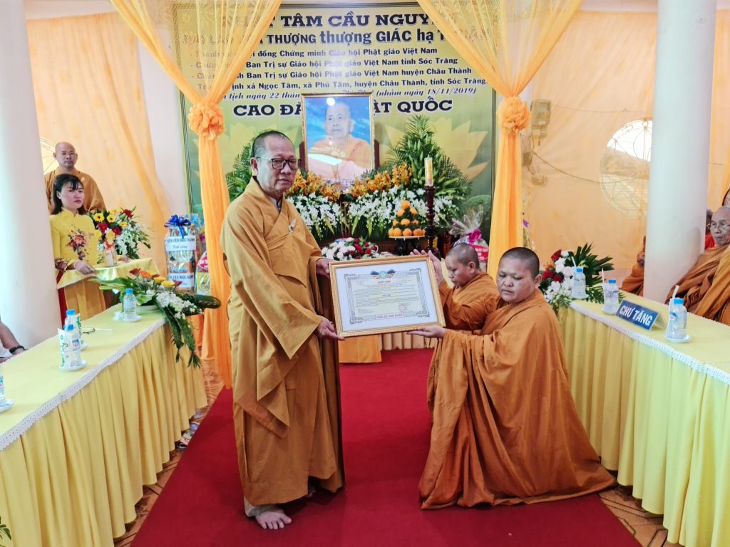 Sóc Trăng: Lễ Tiểu tường cố HT.Thích Giác Thuận và bổ nhiệm Trụ trì tịnh xá Ngọc Tâm