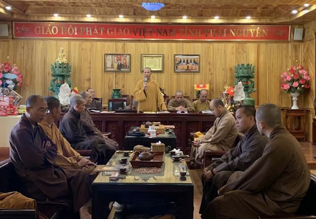 Thái Nguyên: Phiên họp thường kỳ của Ban Trị sự Phật giáo tỉnh