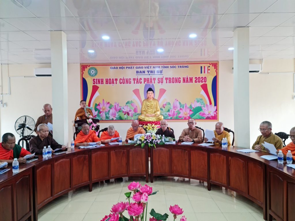 Sóc Trăng: Phật giáo tỉnh họp thành lập Ban chỉ đạo Đại hội Phật giáo cấp huyện nhân lễ Bố tát tập trung