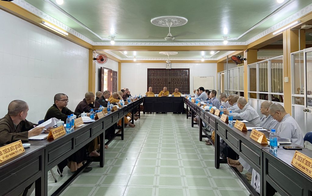 Tiền Giang: Ban Trị sự Phật giáo tỉnh họp triển khai công tác tổ chức Đại hội Đại biểu Phật giáo cấp huyện