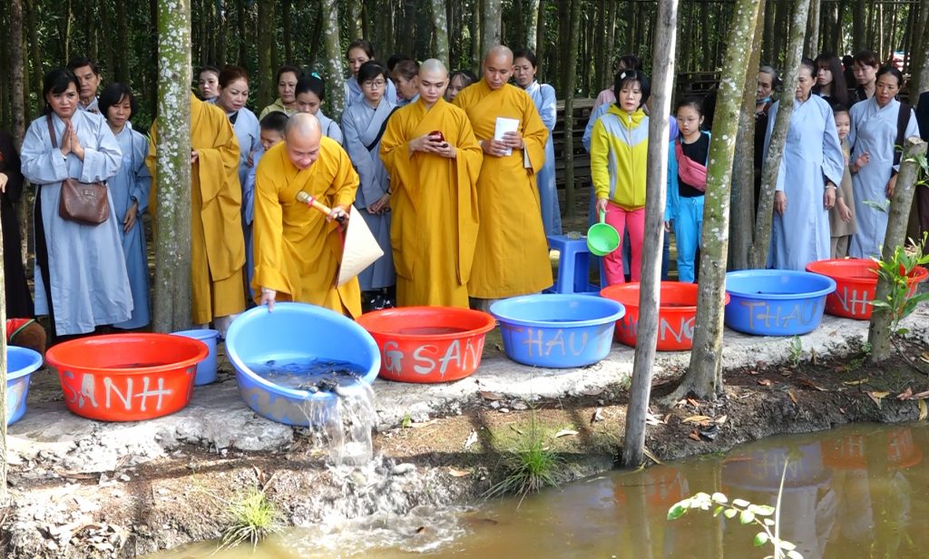 TP.HCM: Chùa Pháp Tạng tổ chức lễ phóng sinh và cúng dường trai Tăng