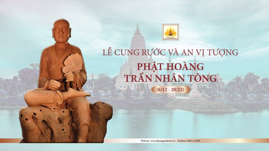 Cung rước và an vị tượng Phật Hoàng Trần Nhân Tông
