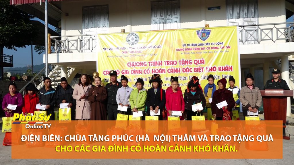 [Video] Điện Biên: Chùa Tăng Phúc (Hà Nội) thăm và trao tặng quà cho các gia đình có hoàn cảnh khó khăn