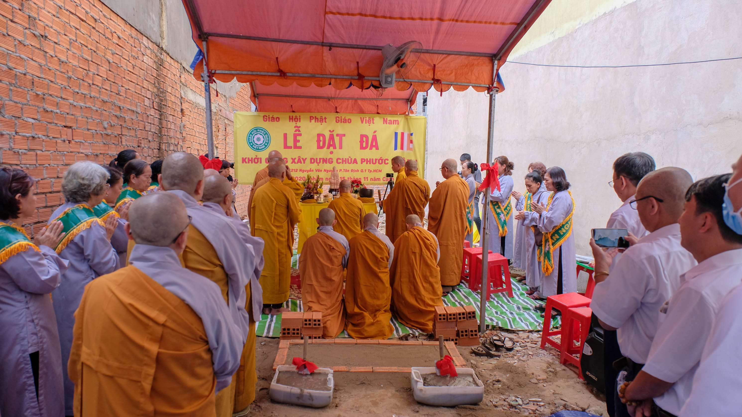 TP. HCM: Lễ đặt đá trùng tu xây dựng chùa Phước Thành