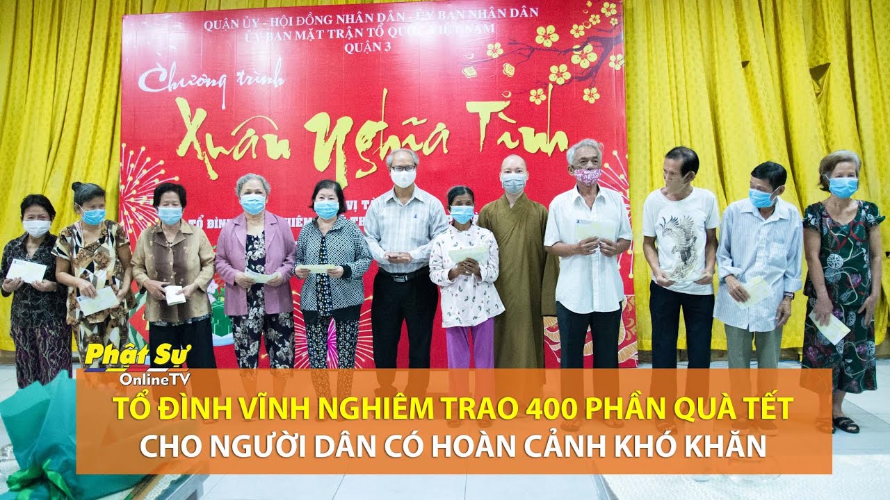 [Video] TP. HCM: Tổ đình Vĩnh Nghiêm trao 400 phần quà Tết cho người dân có hoàn cảnh khó khăn