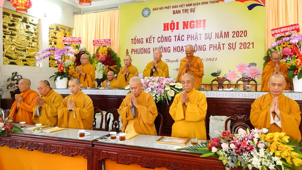 TP. HCM: Ban trị sự Phật giáo Quận Bình Thạnh tổng kết công tác Phật sự năm 2020