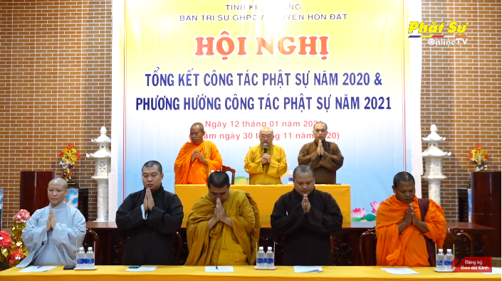 Kiên Giang: BTS Phật giáo huyện Hòn Đất tổng kết công tác Phật sự năm 2020