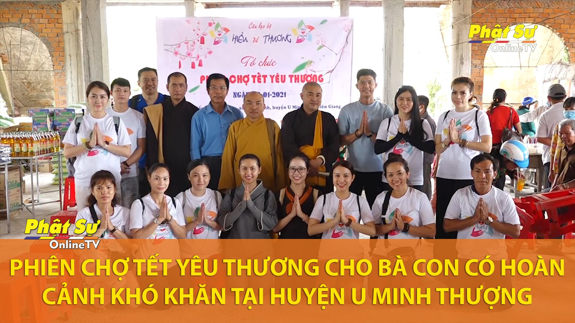 [Video] Kiên Giang: Phiên chợ Tết yêu thương cho bà con có hoàn cảnh khó khăn tại huyện U Minh Thượng