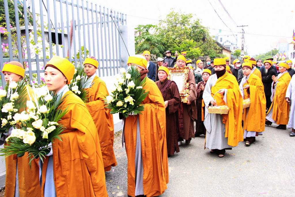 Thái Bình: Cung tống Kim quan NT.Thích Đàm Niệm nhập bảo tháp