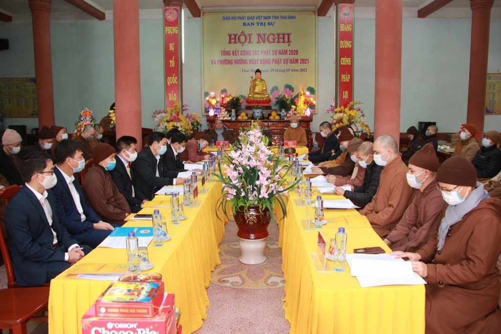 Thái Bình: Ban Trị sự Phật giáo tỉnh tổng kết Phật sự