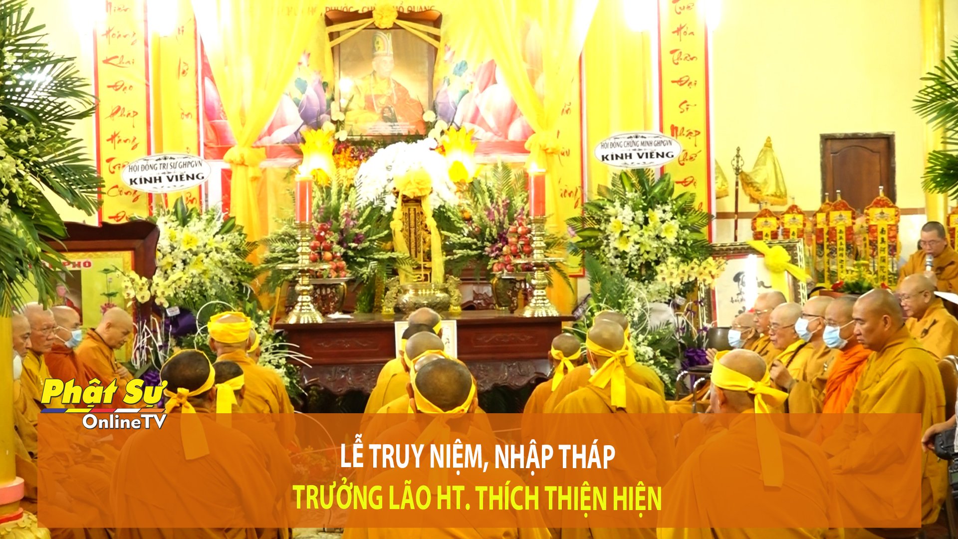 Đồng Nai: Lễ truy niệm, nhập tháp Trưởng lão Hoà thượng Thích Thiện Hiện
