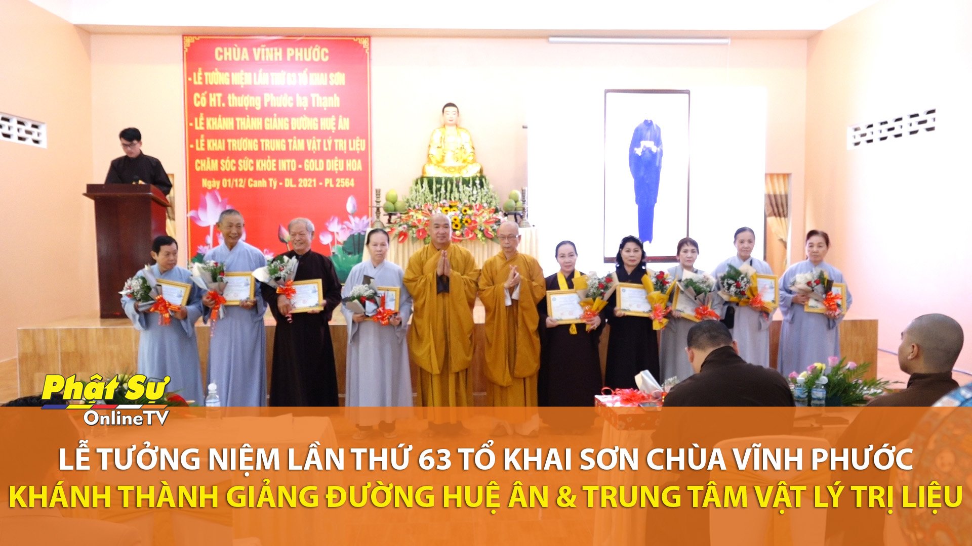 [Video] Kiên Giang: Lễ tưởng niệm lần thứ 63 tổ khai sơn chùa Vĩnh Phước
