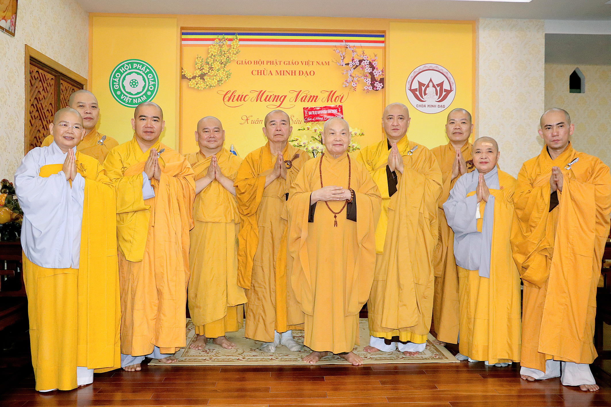 TP.HCM: Phật giáo tỉnh Bình Dương khánh tuế và chúc Tết chư Tôn đức Giáo phẩm HĐTS