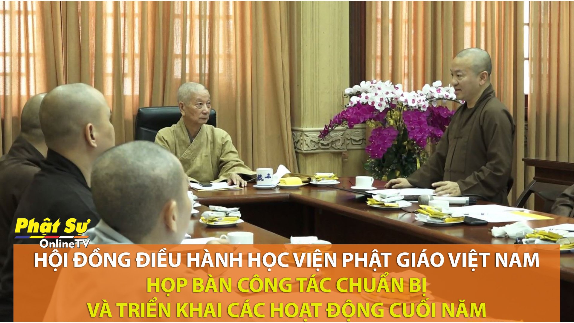 [Video] TP.HCM: Hội đồng điều hành Học viện Phật giáo Việt Nam họp bàn công tác chuẩn bị và triển khai các hoạt động cuối năm