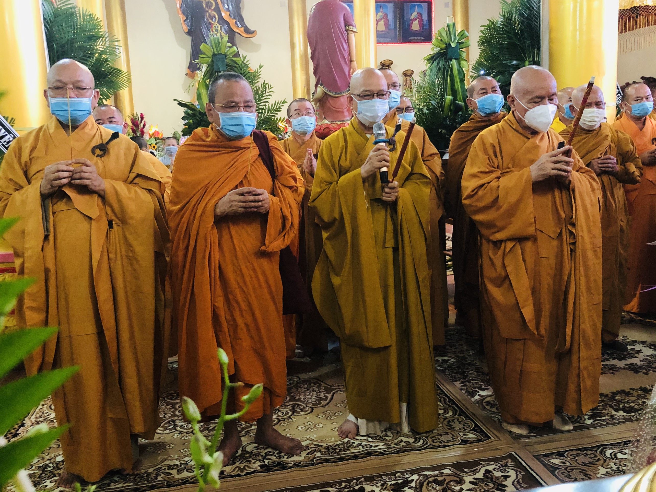 Đồng Nai: Thường trực BTS GHPGVN tỉnh cùng BTS Phật giáo các huyện kính viếng lễ tang Trưởng lão Hoà thượng Thích Thiện Hiện