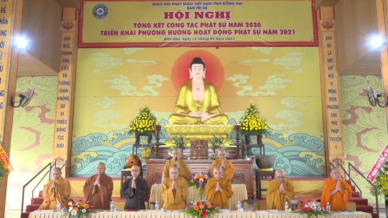 Đồng Nai: Phật giáo tỉnh Hội nghị tổng kết công tác Phật sự năm 2020