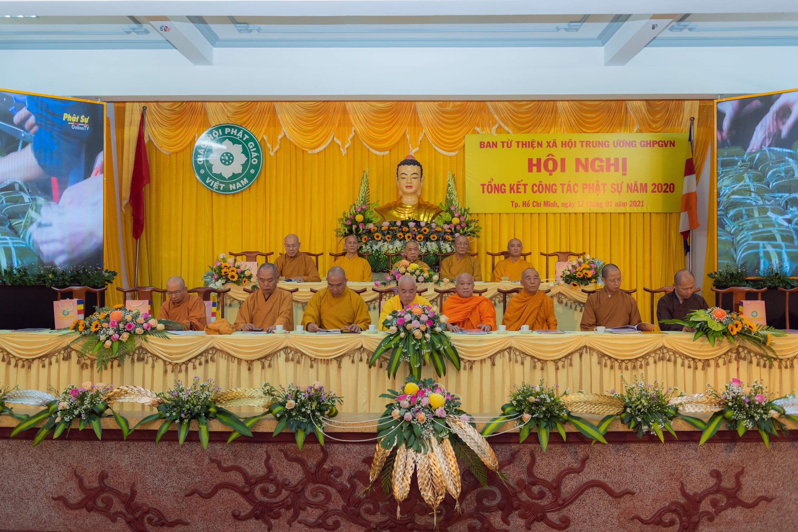 TP.HCM: Ban Từ thiện xã hội Trung ương tổng kết công tác Phật sự năm 2020