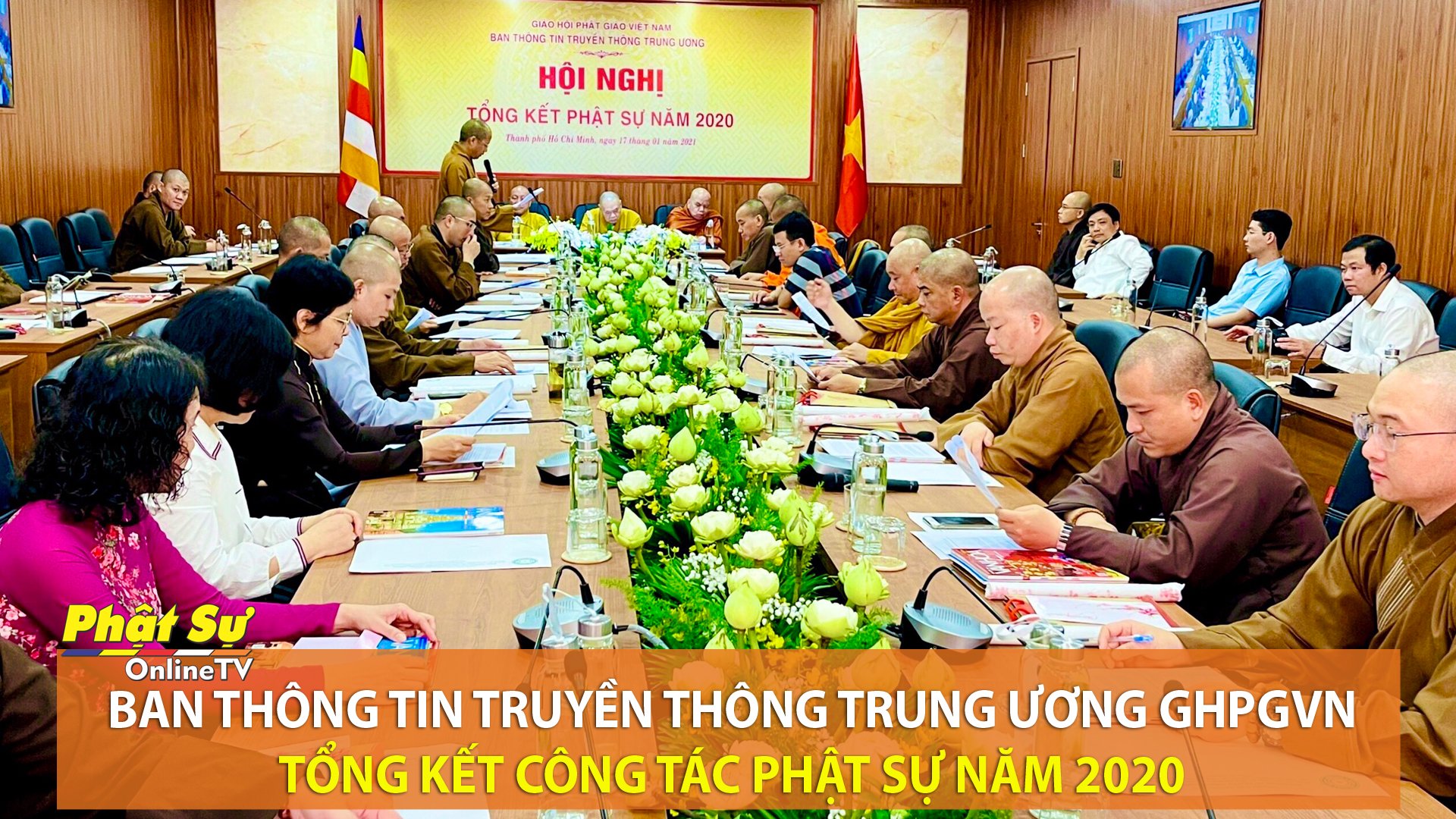 [Video] Ban Thông tin Truyền thông Trung ương GHPGVN tổng kết công tác Phật sự năm 2020