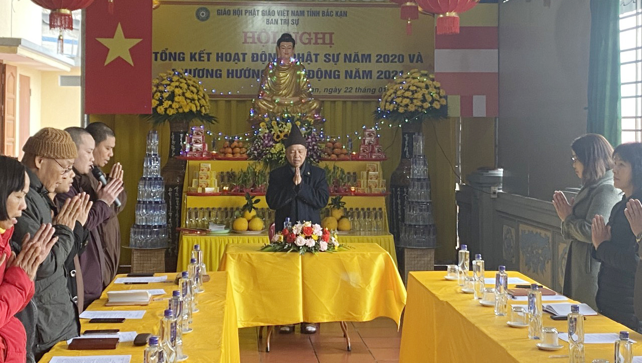 Bắc Kạn: Ban Trị sự Phật giáo tỉnh tổng kết công tác Phật sự năm 2020