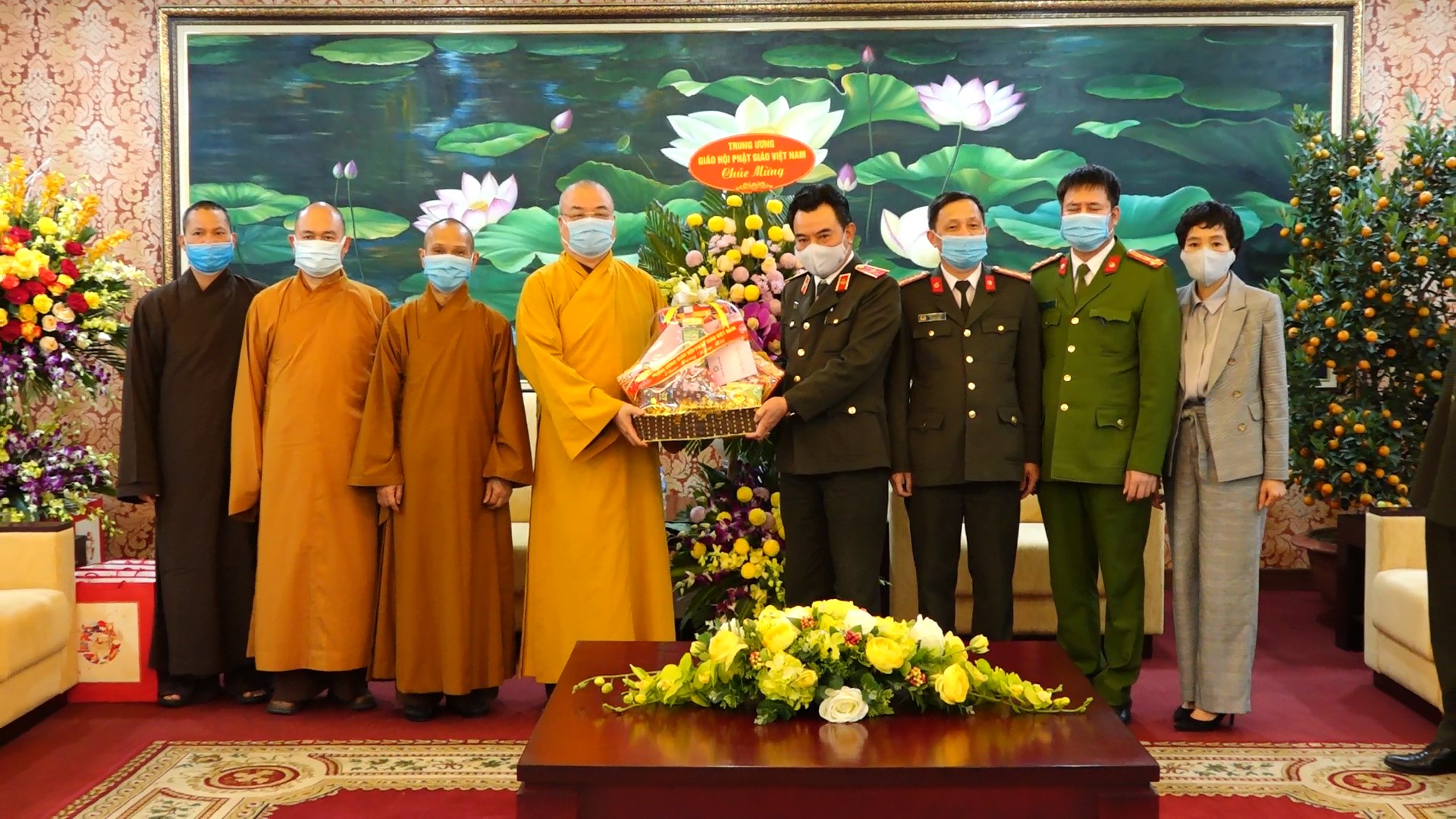 Trung ương Giáo hội chúc Tết Công an thành phố Hà Nội