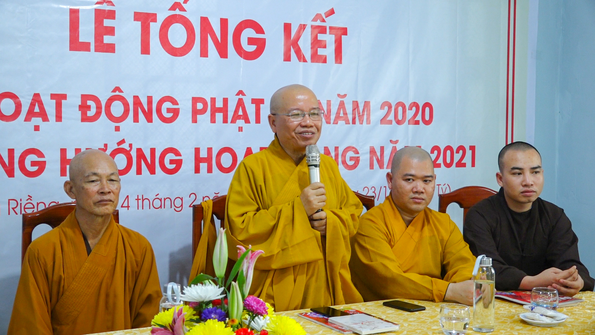 Kiên Giang: Chùa Bảo Quang tổng kết công tác Phật sự 2020