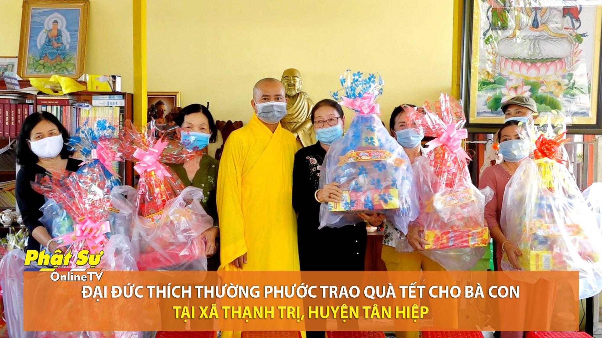 [Video] Kiên Giang: Đại Đức Thích Thường Phước trao quà tại huyện Tân Hiệp