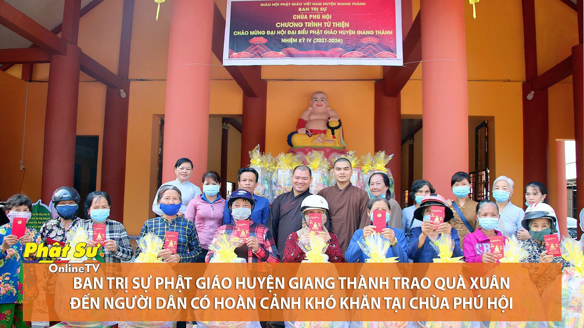 [Video] Kiên Giang: BTS huyện Giang Thành trao quà Tết cho bà con có hoàn cảnh khó khăn