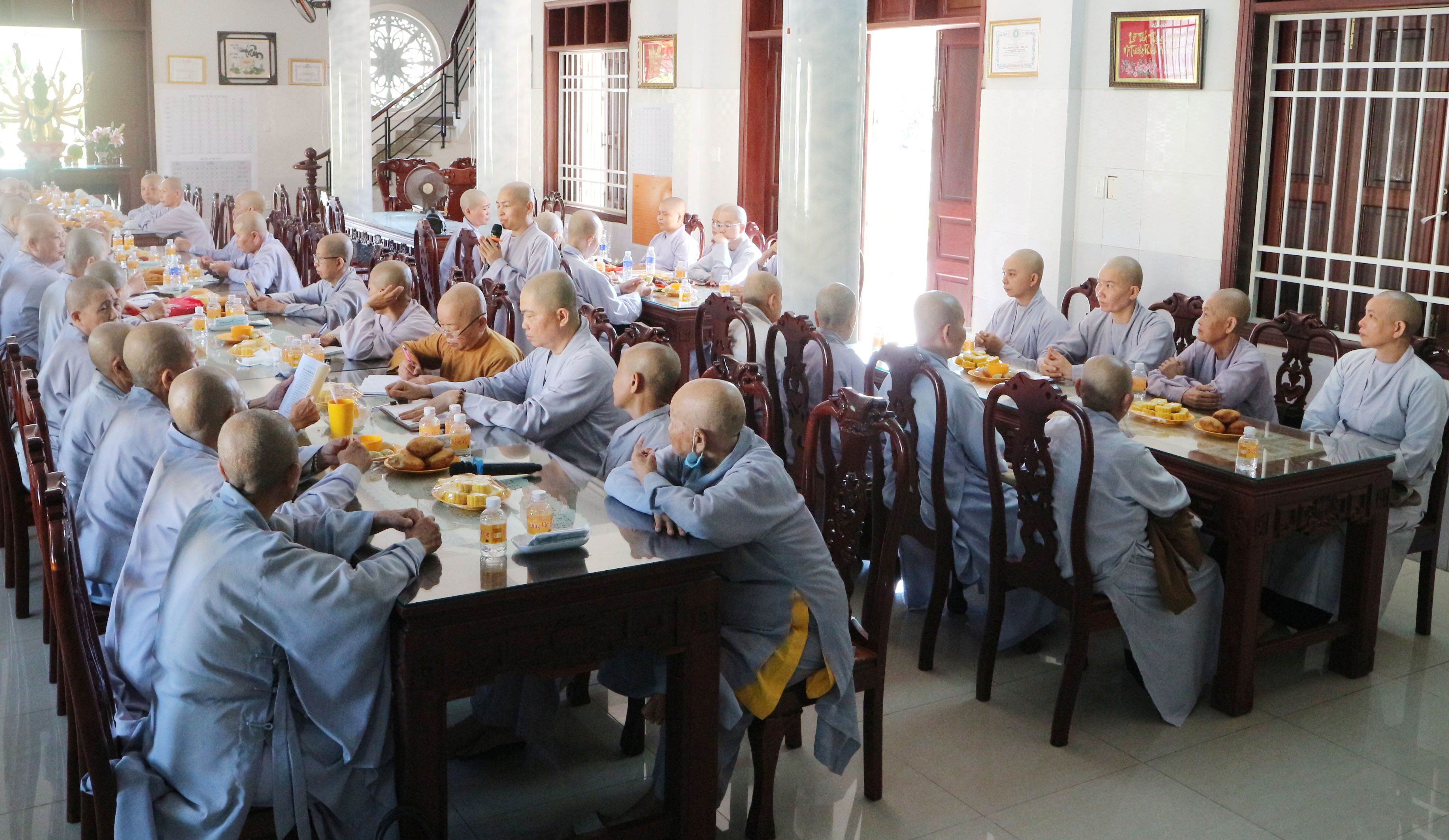 Bến Tre: Phân Ban Ni giới tỉnh họp định kỳ báo cáo công tác Phật sự tháng 3, năm 2021