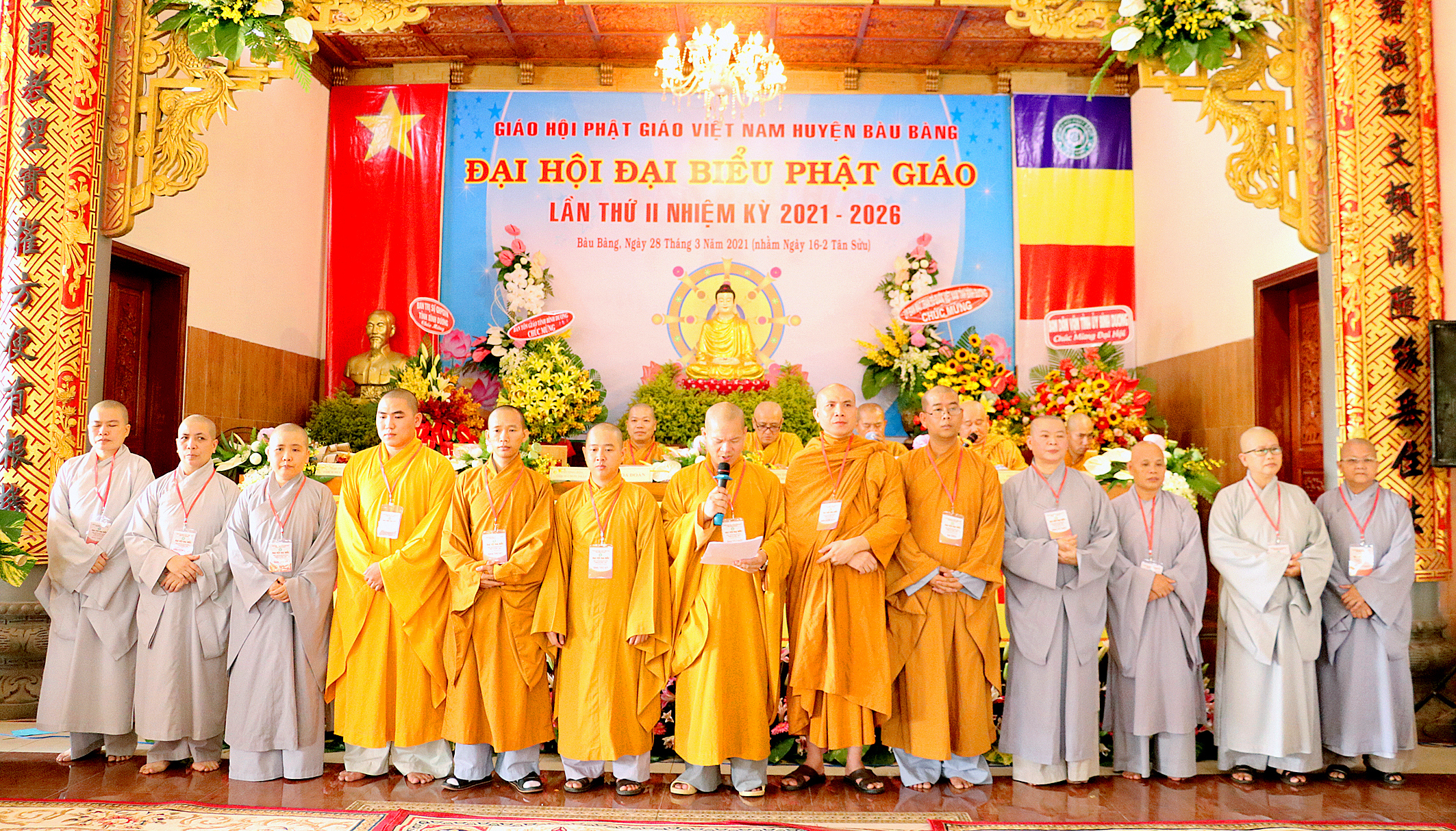 Bình Dương: Đại hội Đại biểu Phật giáo huyện Bàu Bàng lần II nhiệm kỳ 2021 – 2026