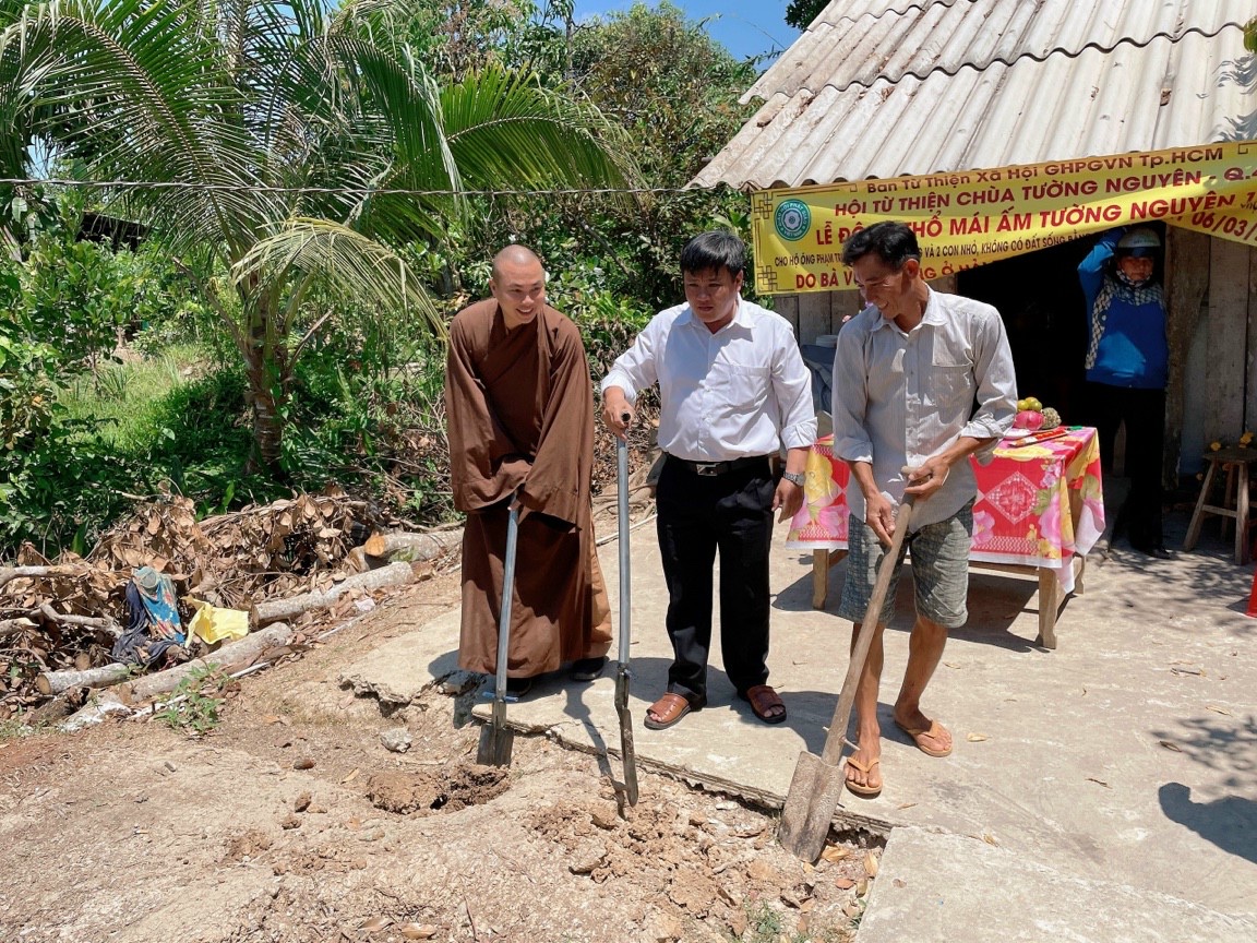 Bến Tre: Lễ động thổ xây dựng "Mái Ấm Tường Nguyên" tại huyện Chợ Lách