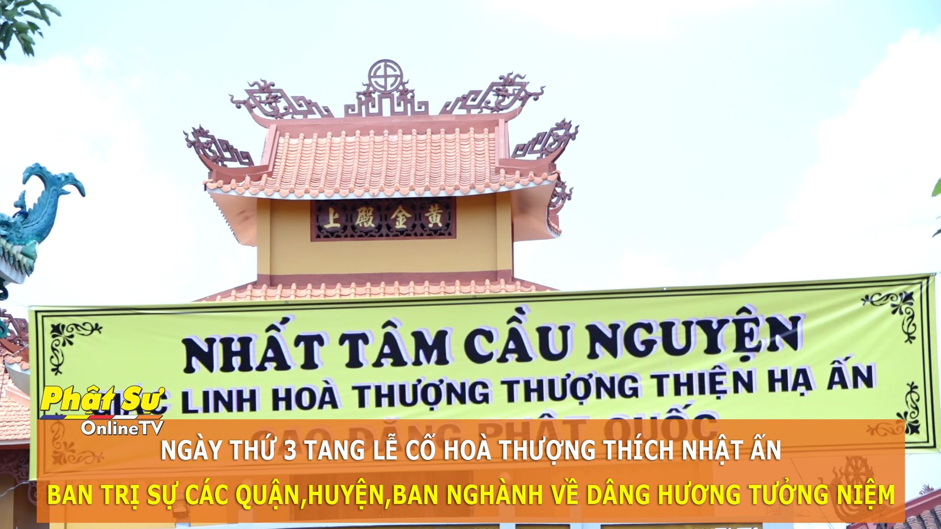 [Video] TP. HCM: Ngày thứ 3 Tang lễ cố HT.Thích Nhật Ấn, Ban Trị sự các quận, huyện về dâng hương tưởng niệm