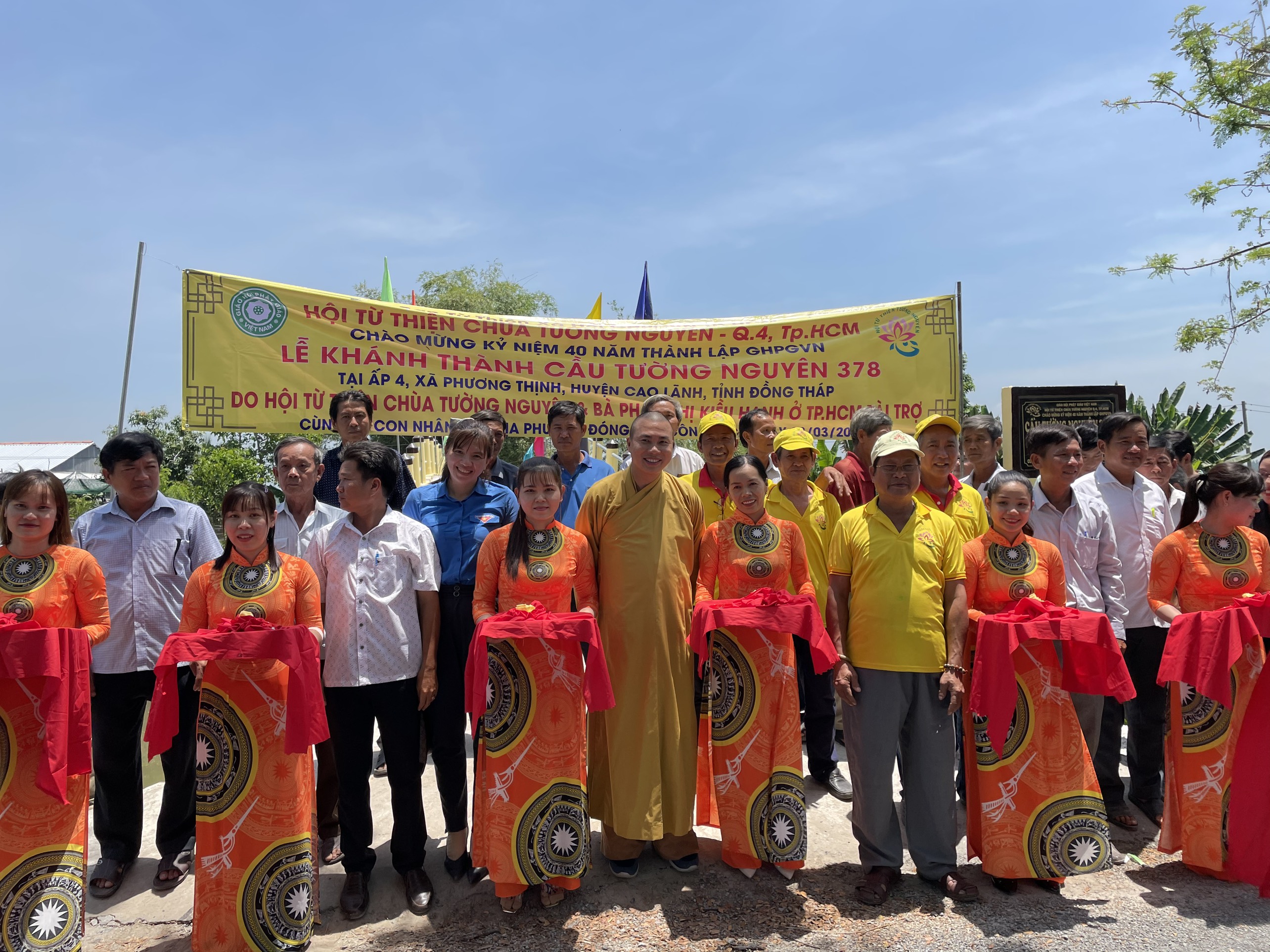 Đồng Tháp: Lễ khánh thành cầu bê tông nông thôn 381 và 378 tại huyện Cao Lãnh