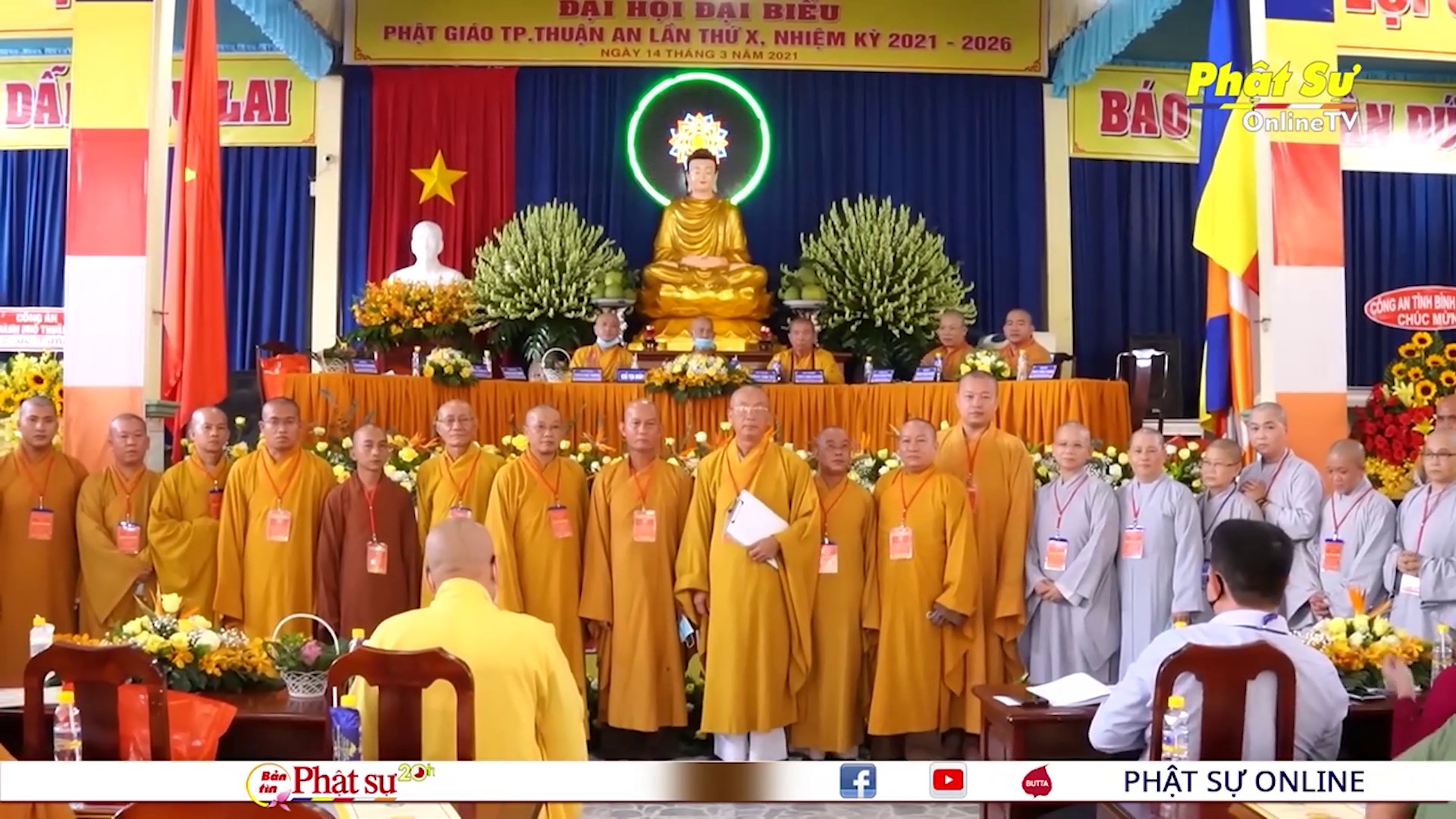 [Video] Bình Dương: Đại hội Đại biểu Phật giáo TP. Thuận An lần X, nhiệm kỳ 2021 - 2026