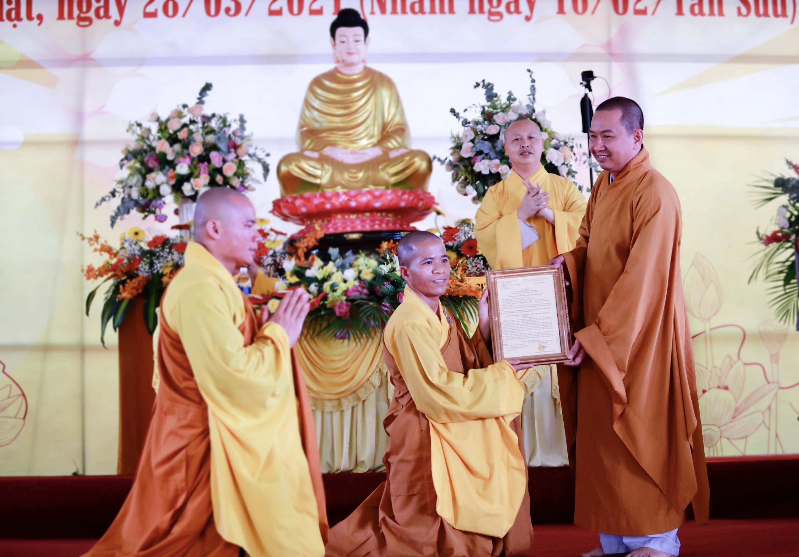 Bình Phước: Lễ công bố quyết định bổ nhiệm trụ trì chùa Pháp Hoà