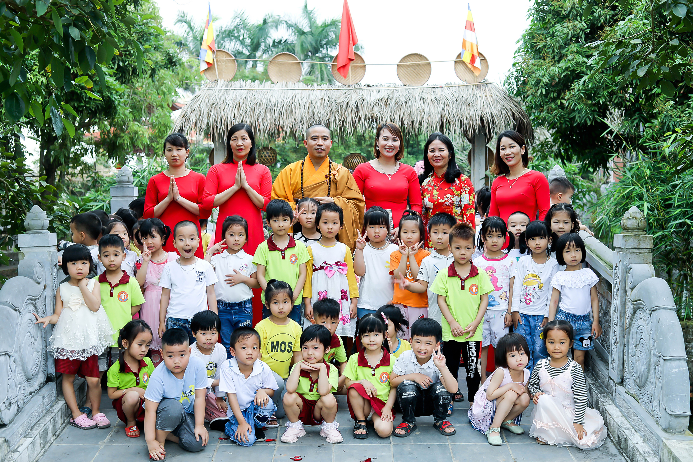 Hải Phòng:  Trường mầm non Tam Cường tổ chức ngoại khóa tại chùa Thanh Sử.