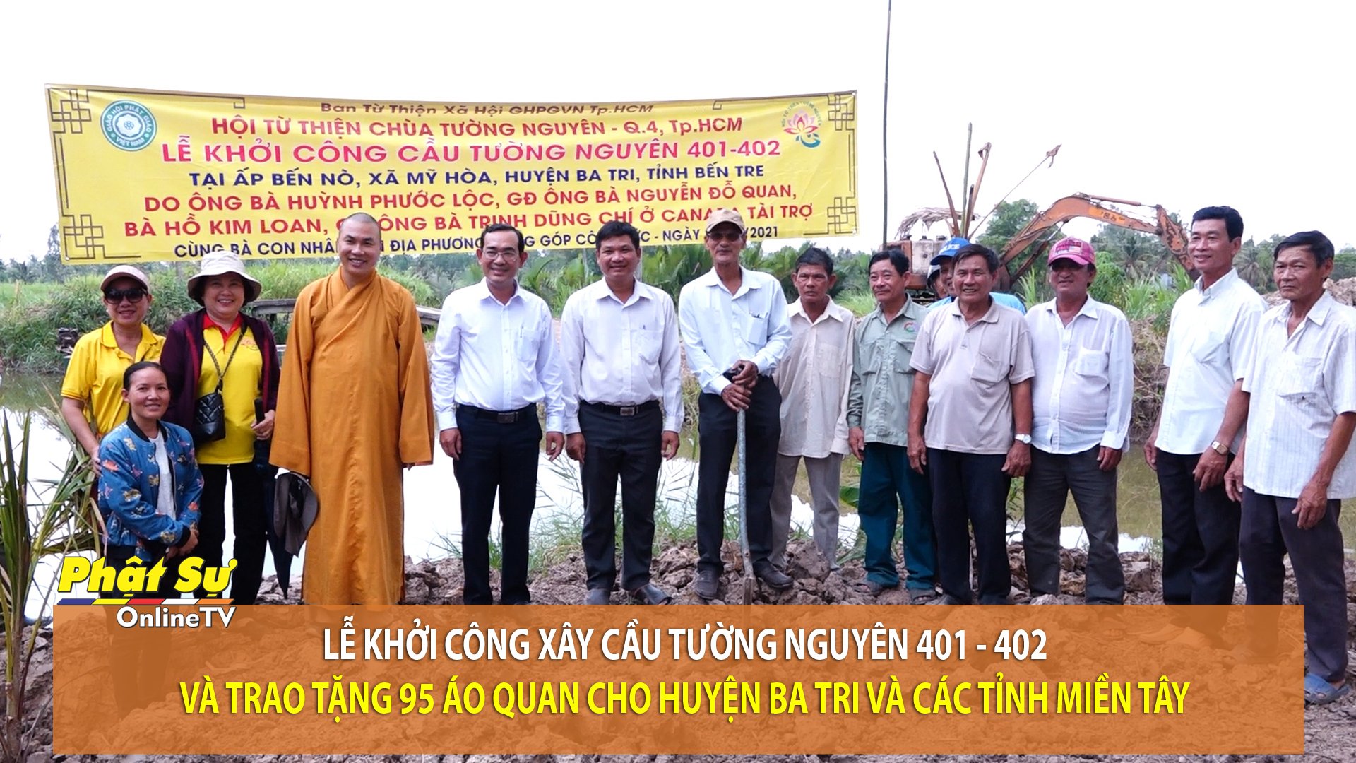 [Video] BẾN TRE: LỄ KHỞI CÔNG XÂY CẦU TƯỜNG NGUYÊN VÀ TẶNG 95 ÁO QUAN CHO HUYỆN BA TRI VÀ CÁC TỈNH MIỀN TÂY