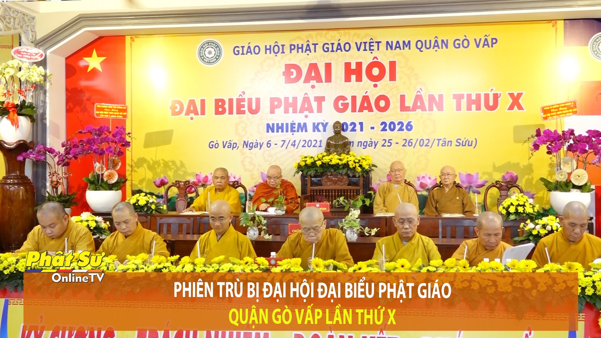 [Video] TP.HCM- Phiên trù bị Đại hội đại biểu Phật giáo quận Gò Vấp lần thứ X