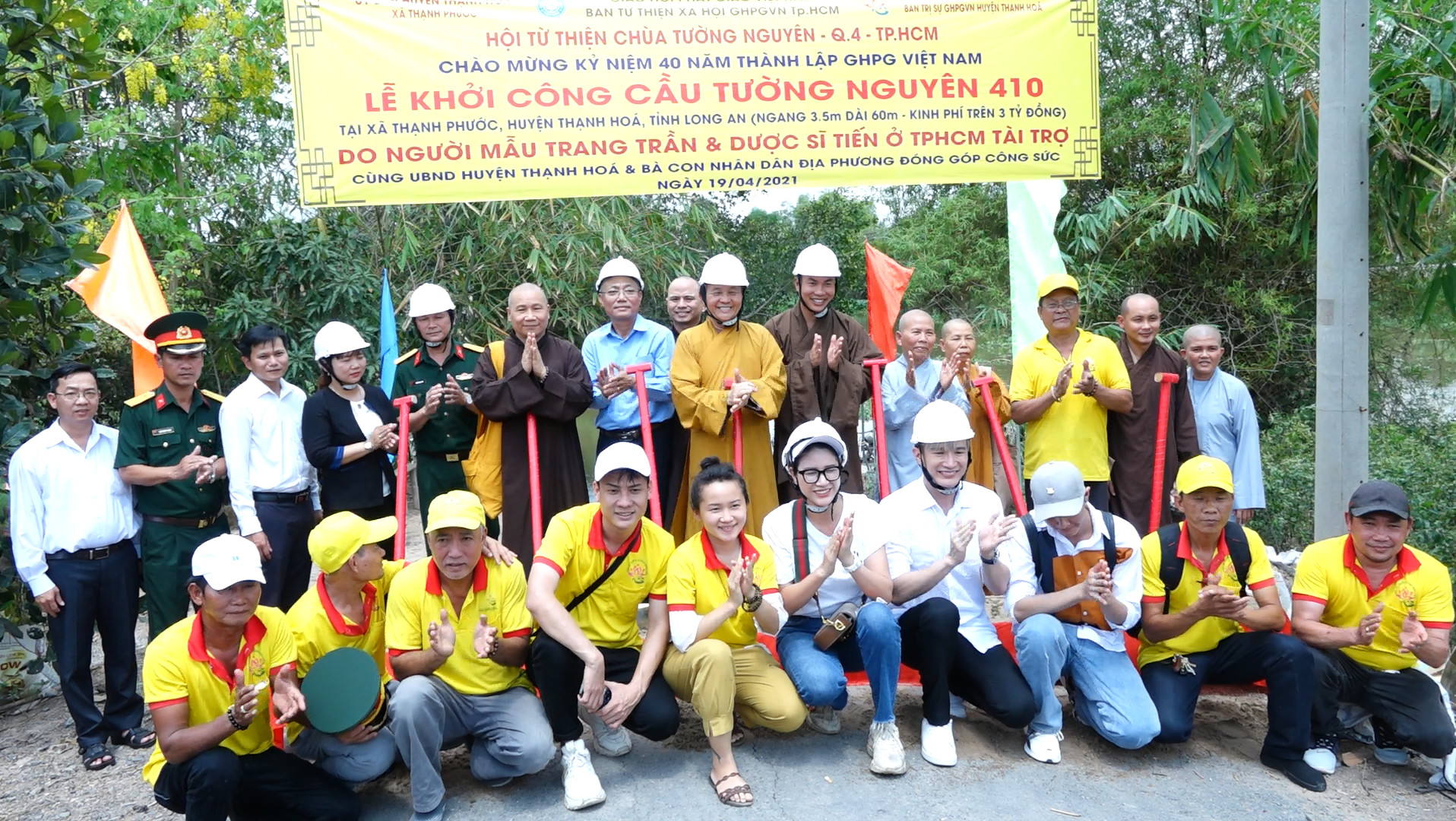 Hội từ thiện Tường Nguyên khởi công xây cầu Số 410 tại Long An