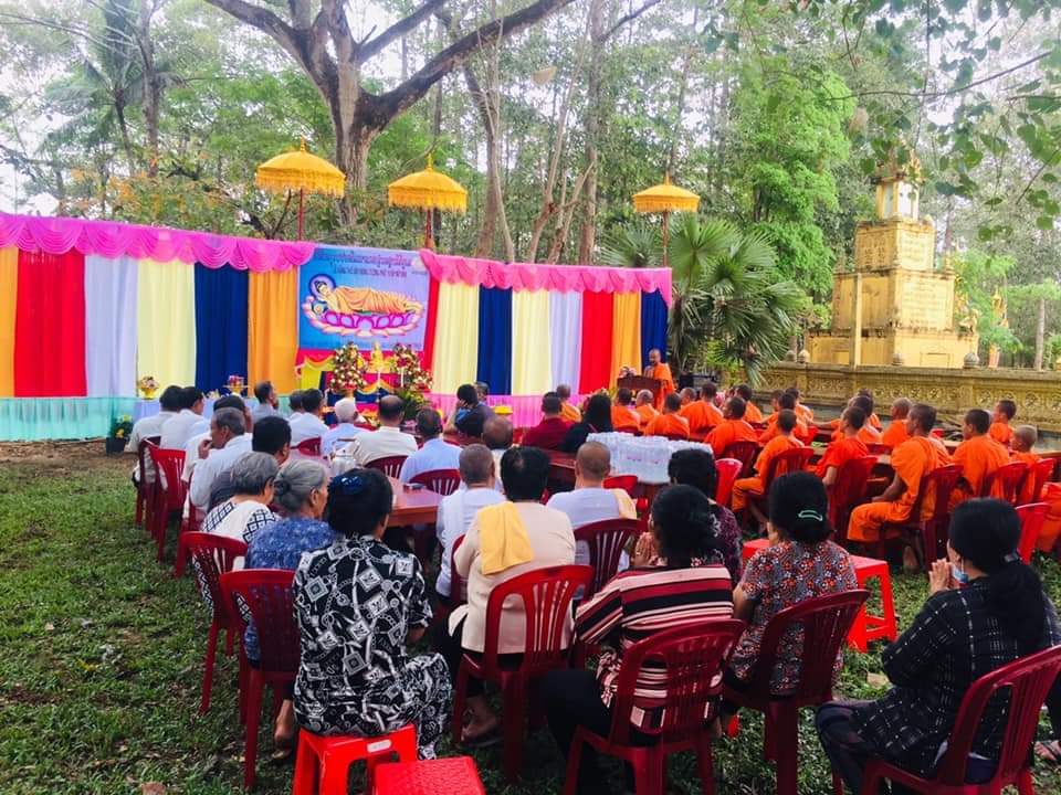 Trà Vinh: Lễ động thổ khởi công xây tượng Phật Thích Ca nhập Niết bàn chùa OmPăngSane