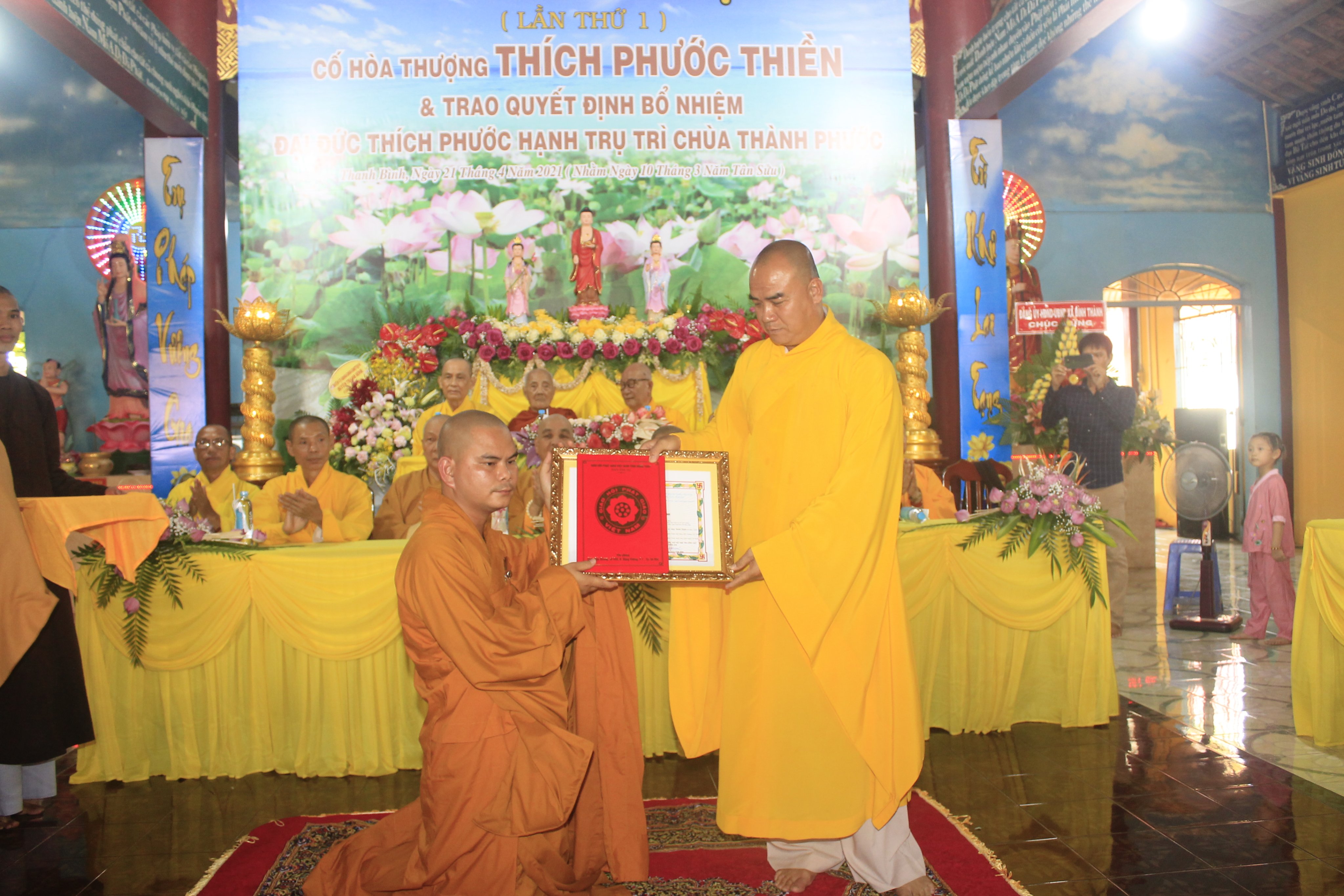 Đồng Tháp: Lễ huý kỵ cố Hoà thượng Thích Phước Thiền và bổ nhiệm trụ trì chùa Thành Phước