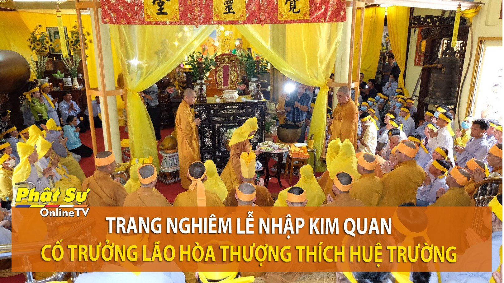 [Video] Cần Thơ: Trang nghiêm lễ nhập Kim quan cố Trưởng lão HT. Thích Huệ Trường