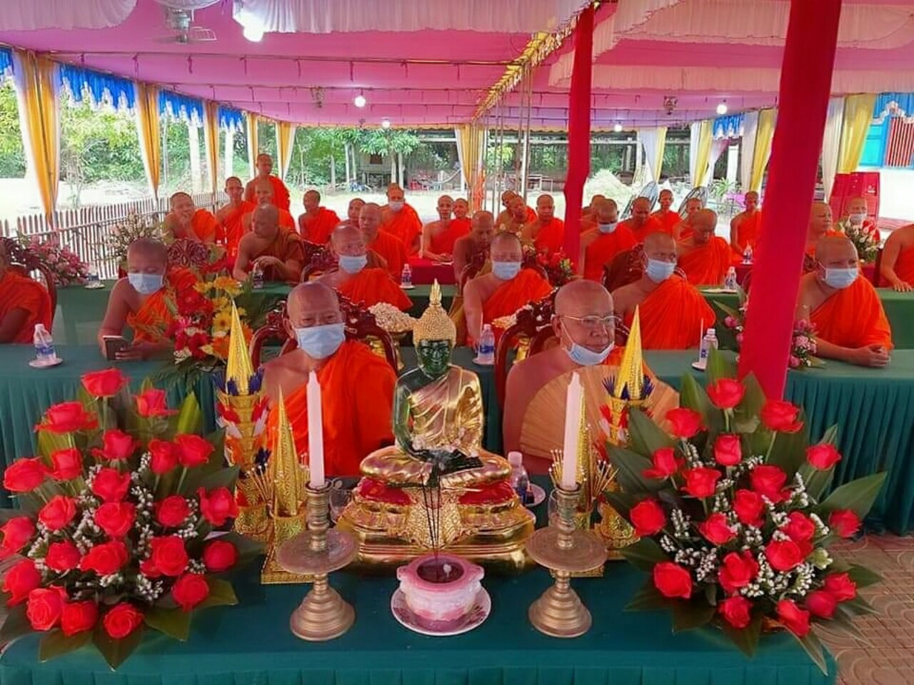 Trà Vinh: Trang nghiêm lễ cắt băng khánh thành Tăng xá chùa Ô Răng