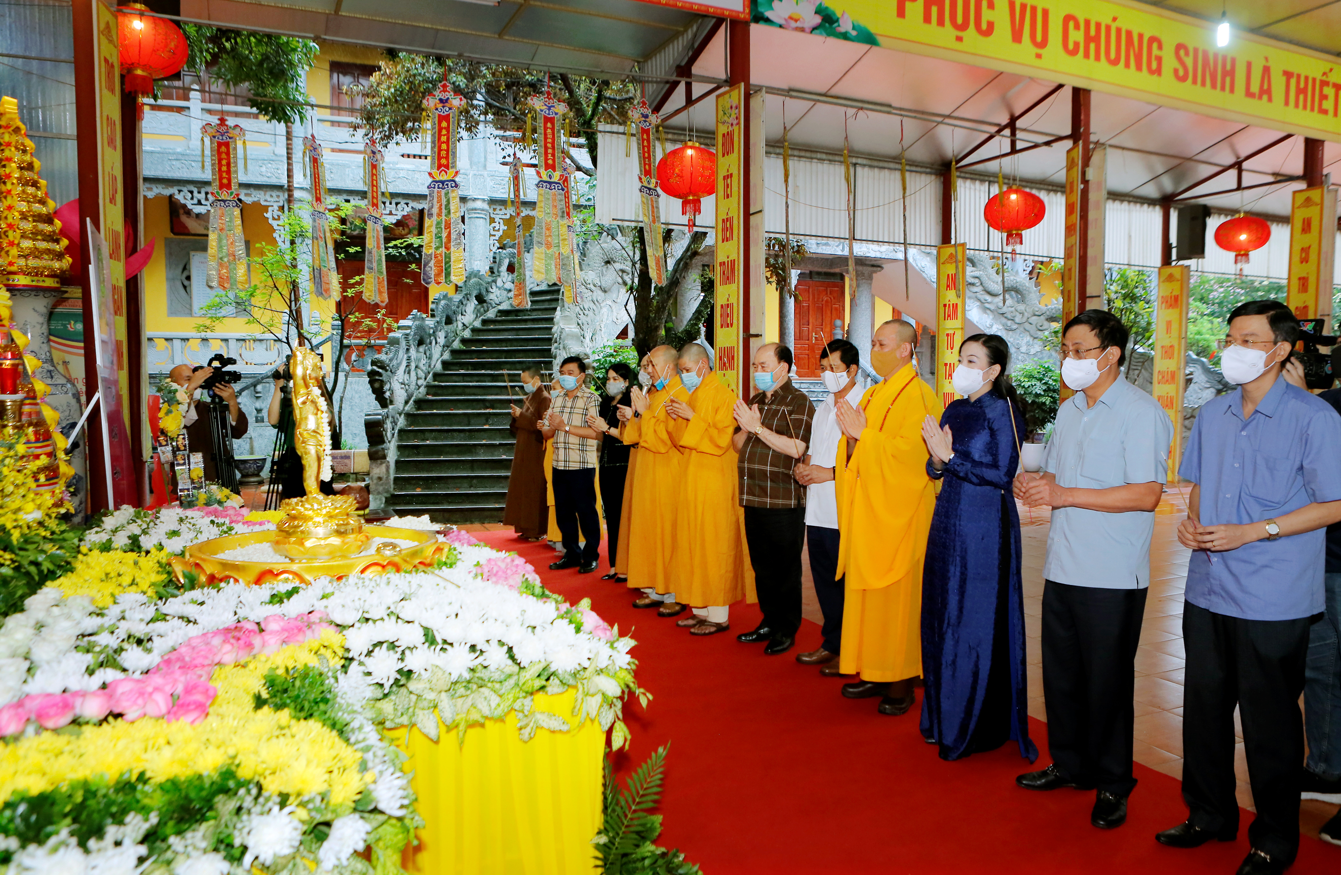 Thái Nguyên: Các cấp Chính quyền tỉnh thăm, chúc mừng Đại Lễ Phật Đản PL 2565. 